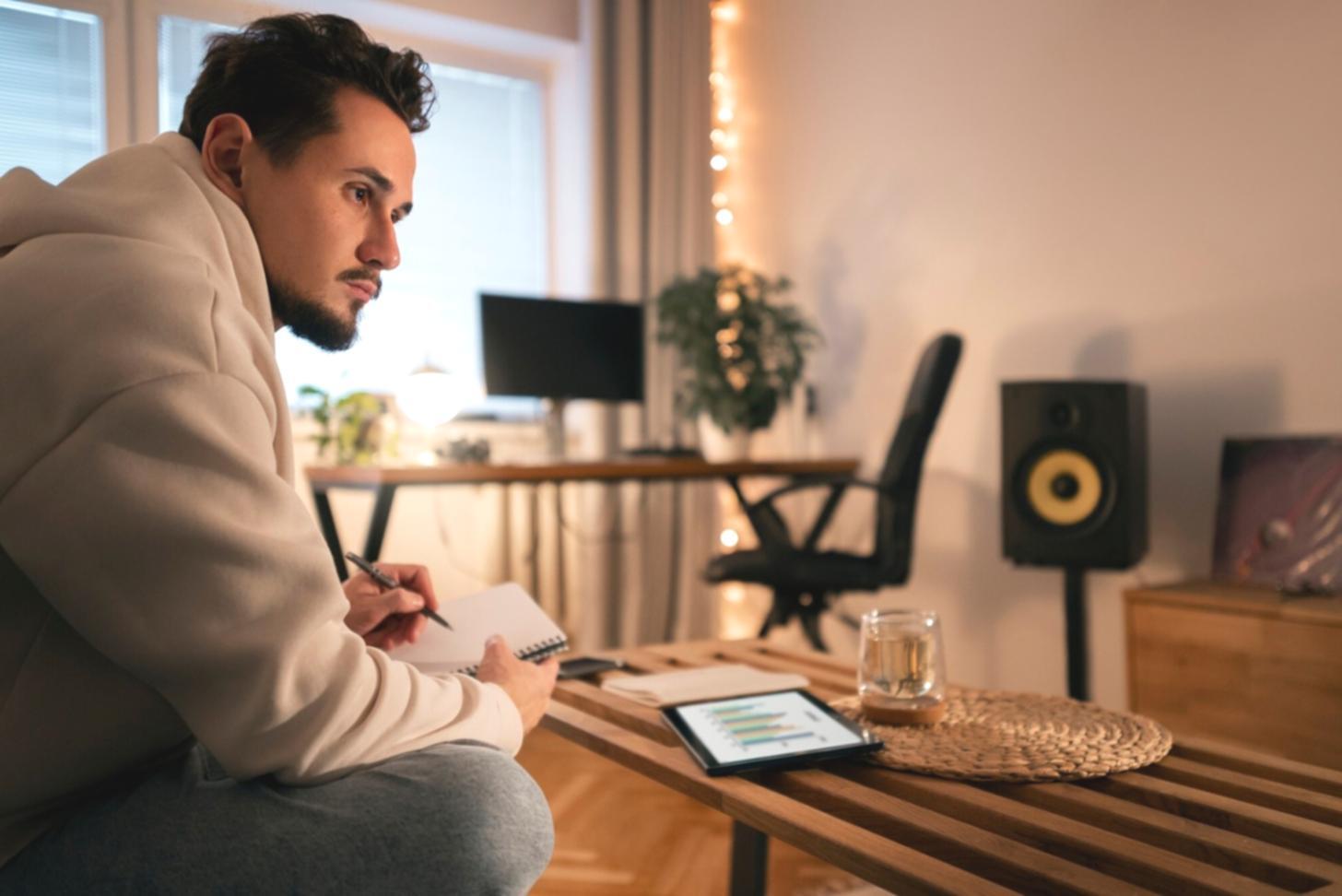 Students working collaboratively on financial planning exercises